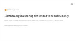 Desktop Screenshot of listahan.org